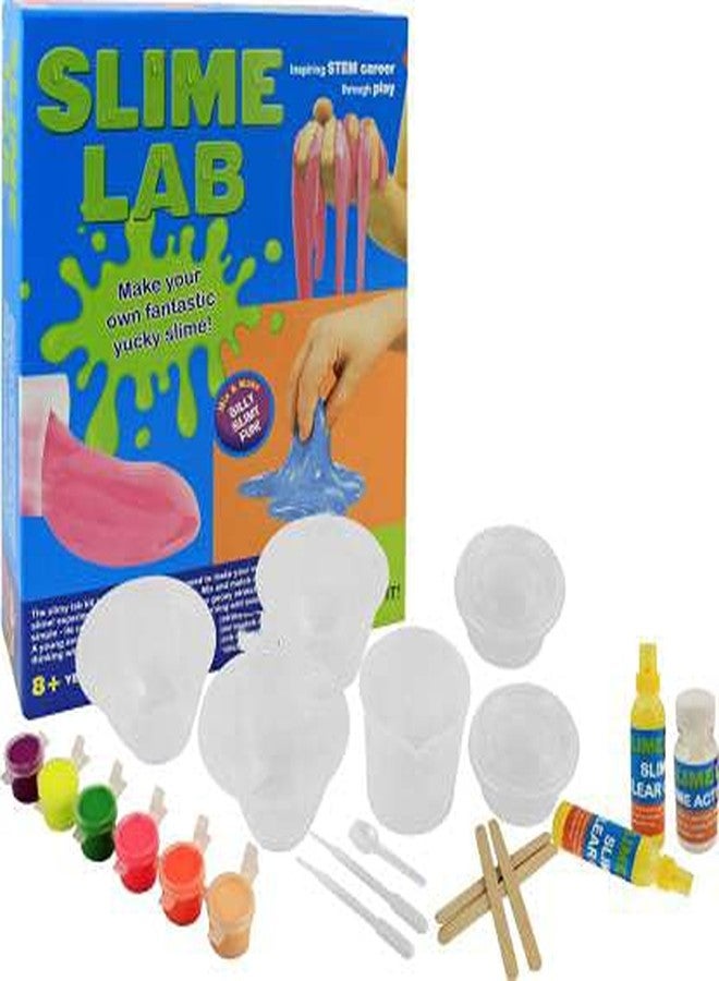 Raming Fox Slime Making Kit for Kids - DIY Science Lab with 6 Colors, Glitter & Tools | Create Stretchy, Fluffy Slime | STEM Learning Toy for Ages 8+ (20+ Pieces) - Image 2